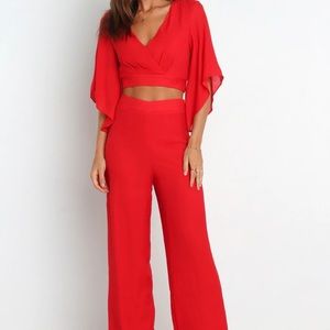 Petal & Pup Red Jumpsuit